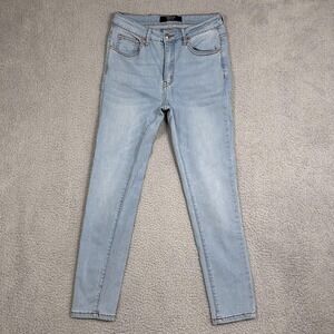 Monkey Ride Jeans Womens 5/27 Light Wash Skinny Stretch Denim Mid Rise MPR500